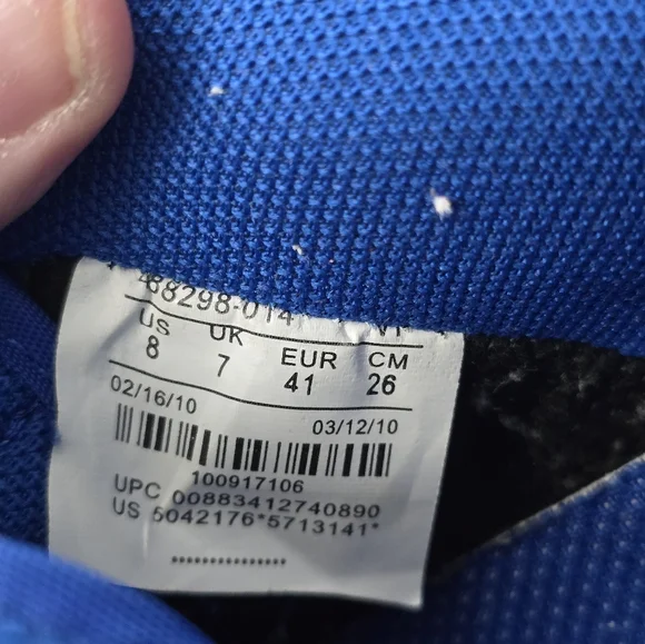 Air Force 1 '07 Nike Dark Blue White Mens 8 Streetwear Athleisure Sporty - Picture 11 of 13